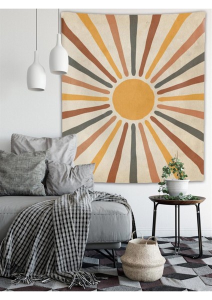 Vintage Sun Duvar Örtüsü 70 x 100 cm Duvar Dekorasyonu