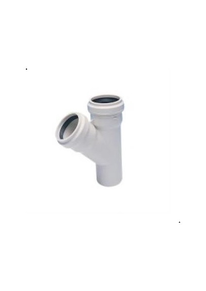 50X50 3.2 Pvc-U Tek Çatal (45 Derece)
