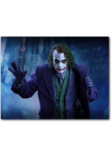 Cakatablo Ahşap Tablo Heath Ledger Joker Ceket Aksesuarı Pimi Görseli