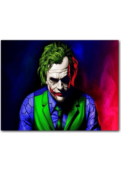 Cakatablo Ahşap Tablo Joker Illüstrasyon Sanatı Görseli