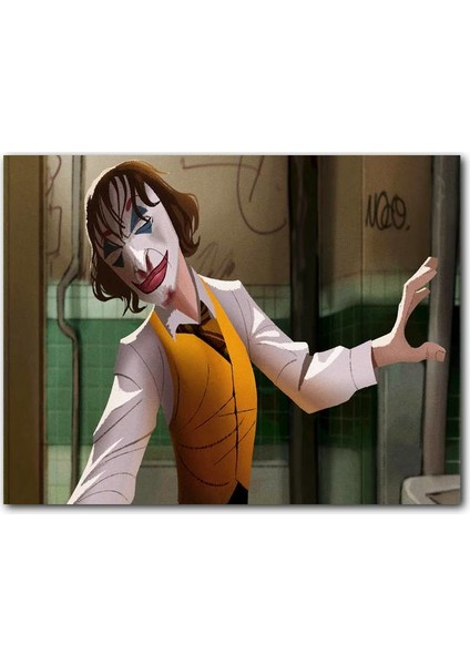 Cakatablo Ahşap Tablo Joker Dansı Çizim Görseli