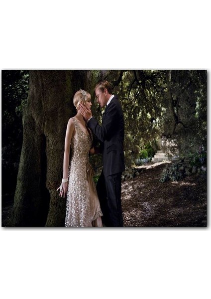 Cakatablo Ahşap Tablo Muhteşem Gatsby Leonardo Dicaprio Carey Mulligan Film Görseli