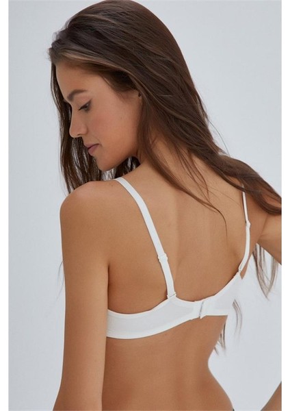 ERSK110 Rose Kulaklı Boş Cup Tek Sütyen - Ekru fiyatları