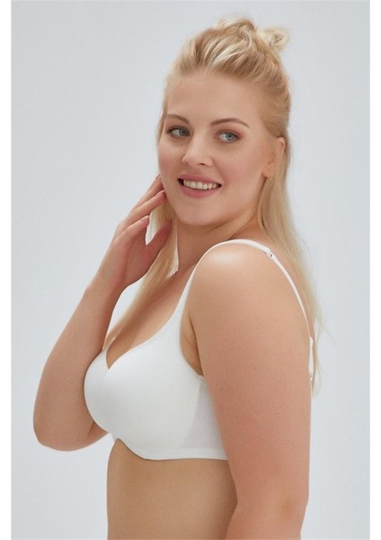 ERSK100 Lily Toparlayıcı Kulaklı Boş Cup Tek Sütyen - Ekru modelleri