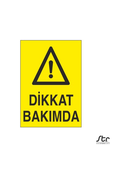 Dikkat Bakımda 20 x 30 cm