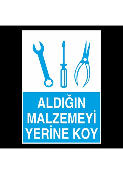 Aldıgın Malzemeyi Yerine Koy 20 x 30 cm