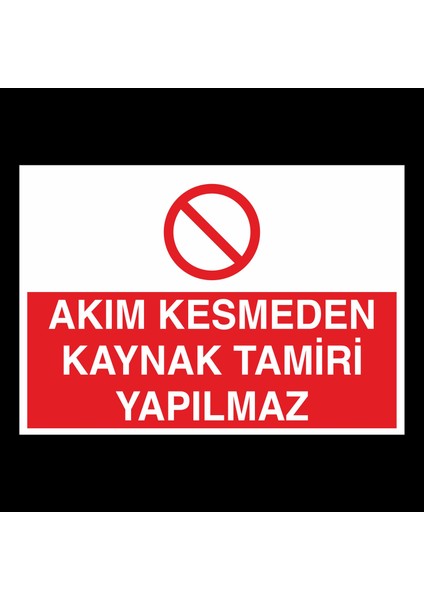 Akım Kesmeden Kaynak Tamiri Yapılmaz 20 x 30 cm