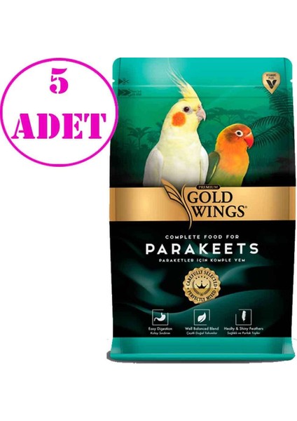 Premium Paraket Yemi 1 kg 5 Ad