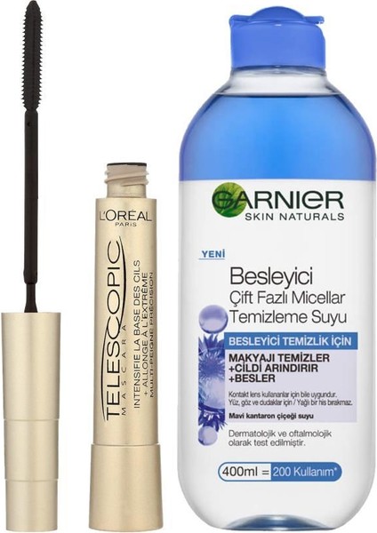 Loreal Paris Telescopic Maskara ve Temizleme Seti