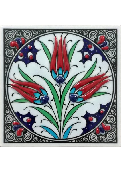 -10*10 Cm. El Yapımı Iznik Çinisi