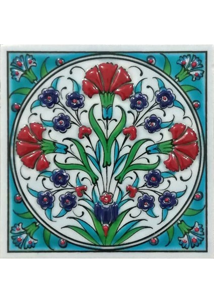 -10*10 Cm. El Yapımı Iznik Çinisi