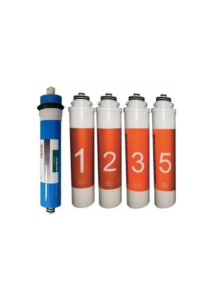 Filtre 5 'li Set Waterlife Su Arıtma Filtresi