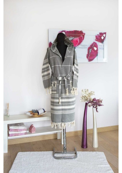 Naturel Peştemal Bornoz