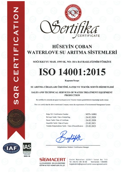 Filtre 5 'li Set Waterlife Su Arıtma Filtresi