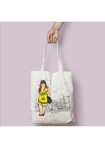 Hediye Freegirl Baskılı Bez Çanta 215