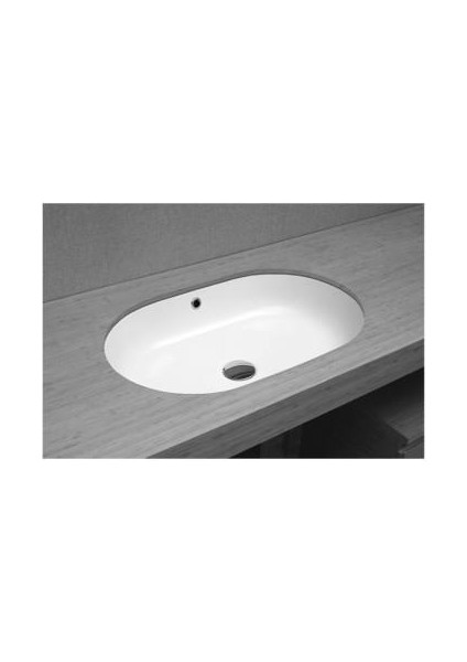 E.C.A Serel Luna Tezgah Altı Oval Lavabo 0571DSS110H