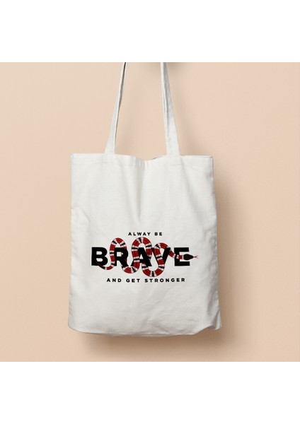 Hediye Brave Baskılı Bez Çanta 158