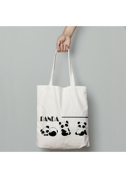 Hediye Panda Baskılı Bez Çanta 226