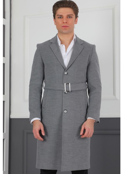 PLT8400 Dewberry Erkek Palto-Gri fiyatları