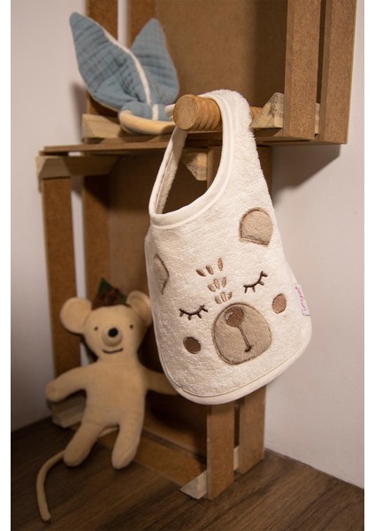 Teddy %100 Pamuk Bebek Önlüğü Krem fiyatları