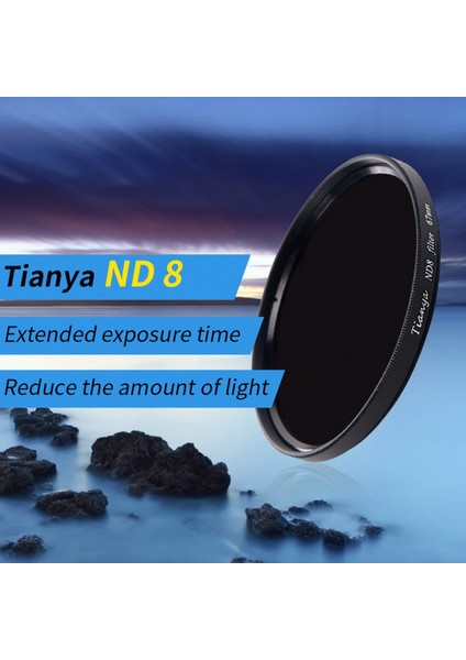 55mm XS-PRO Slim Nd8 Uzun Pozlama Nd Filtre 3 Stop