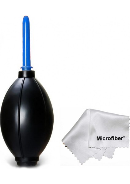 Fotograf Makineleri ve Lensleri Temizlemek Için Hava Pompası Dust Blower + Microfiber Bez