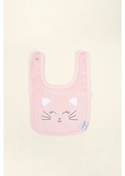 Kitty %100 Pamuk Bebek Önlüğü Pembe