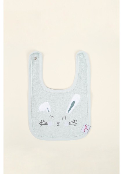 Bunny %100 Pamuk Bebek Önlüğü Mint