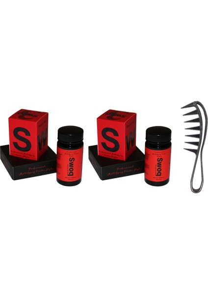 Şekillendirici Pudra Wax X2 & Şekillendirici Wax Tarağı