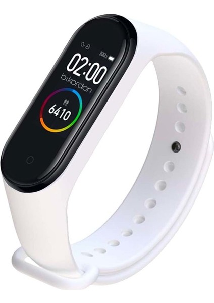 Xıaomı Mi Band 3/4 Uyumlu Silikon Kordon - Beyaz