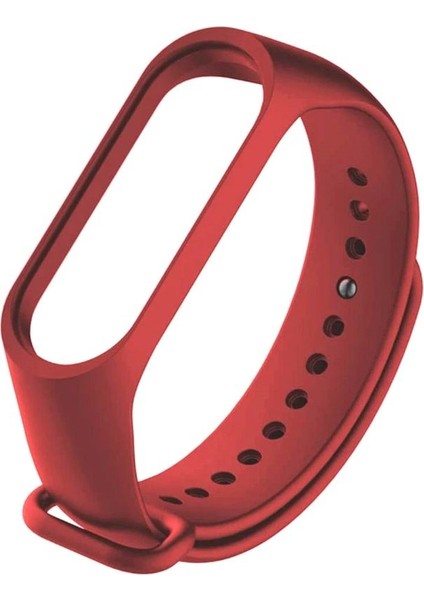 Xıaomı Mi Band 3/4 Uyumlu Silikon Kordon - Kırmızı fiyatları