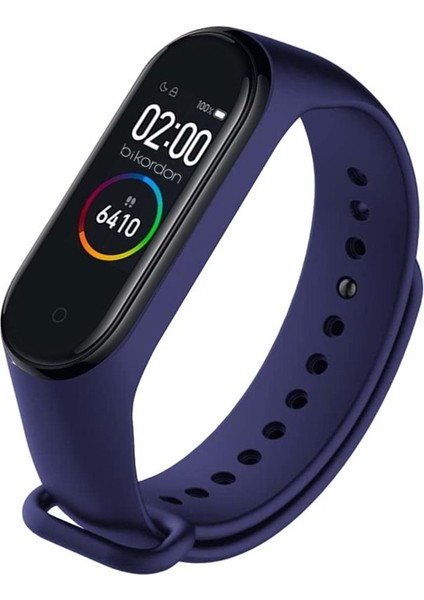 Xıaomı Mi Band 3/4 Uyumlu Silikon Kordon - Lacivert