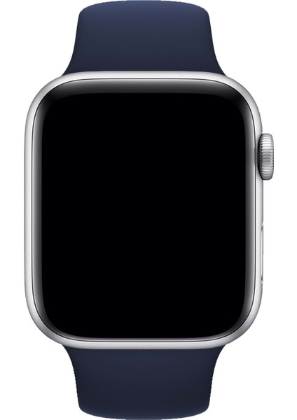 Apple Watch Uyumlu Silikon Kordon - Lacivert - 38/40