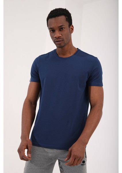 İndigo Erkek Basic Kısa Kol Standart Kalıp O Yaka T-Shirt - 87911