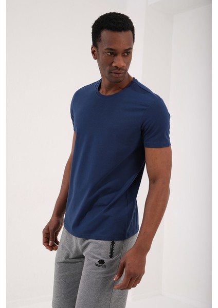 İndigo Erkek Basic Kısa Kol Standart Kalıp O Yaka T-Shirt - 87911 fiyatları