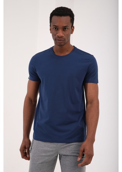 İndigo Erkek Basic Kısa Kol Standart Kalıp O Yaka T-Shirt - 87911 modelleri