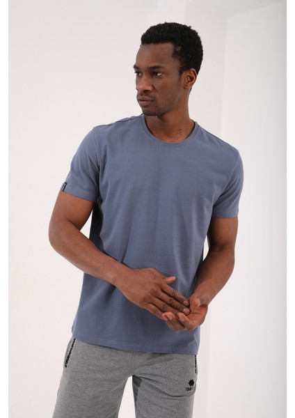 Petrol Erkek Basic Kısa Kol Standart Kalıp O Yaka T-Shirt - 87911 modelleri