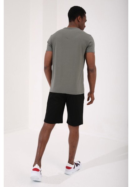 Çağla Erkek Basic Kısa Kol Standart Kalıp V Yaka T-Shirt - 87912