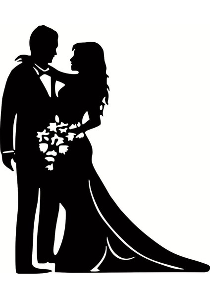 Gelin Damat Foly Sticker 200 cm Uzunluk