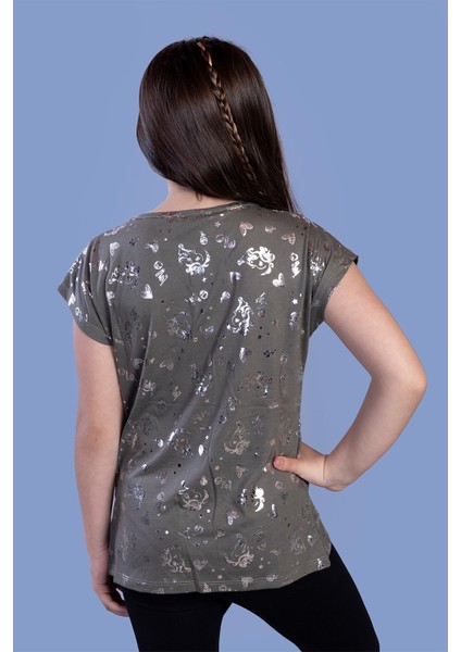 Toontoy Kız Çocuk Varak Baskılı Tişört fiyatları