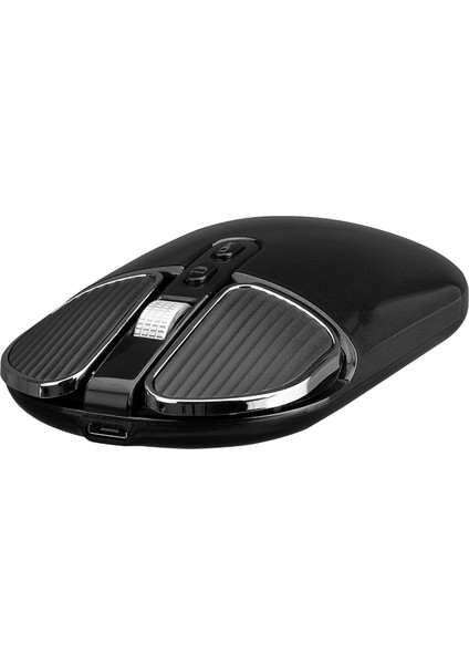 SM-619 Metalik Siyah 1600dpi Süper Sessiz Şarjlı Premium Kablosuz Mouse modelleri