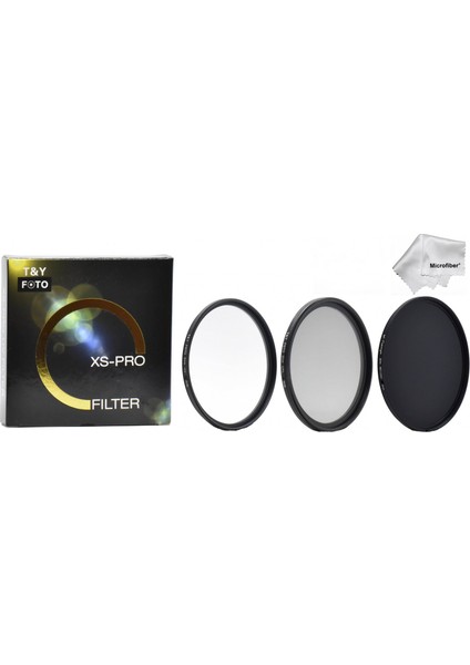 Nikon D3400 D3500 D5500 D5600 18-55MM Lens Için 55MM Slim Koruyucu Uv + Slim Cpl Polarize + Slim ND1000 Filtre