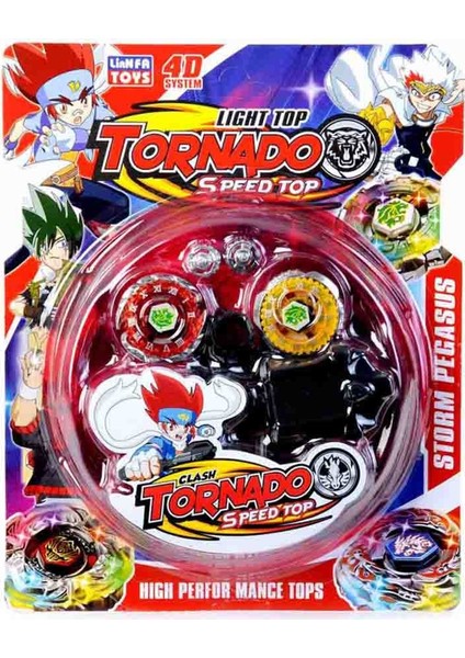 2 Li Sahalı Beyblade Kırmızı