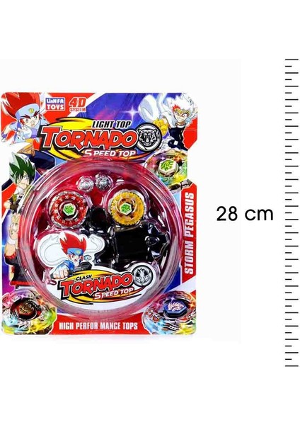 2 Li Sahalı Beyblade Kırmızı