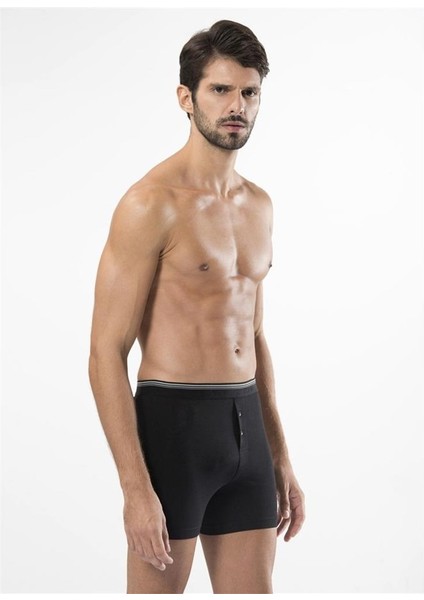 135 Likralı Düğmeli Boxer Ikili Paket