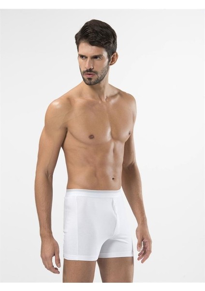135 Likralı Düğmeli Boxer Ikili Paket