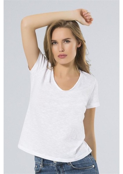 Wtshırt Paris Kadın Pijama Takımı - Beyaz