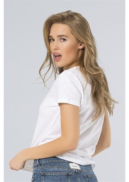 Wtshırt Paris Kadın Pijama Takımı - Beyaz modelleri