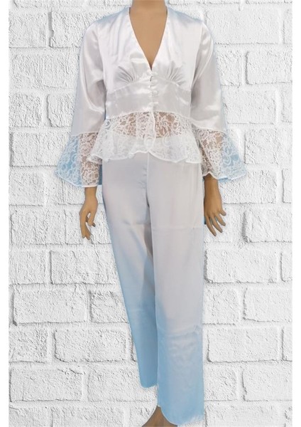 1100 Pijama Takımı - Ekru