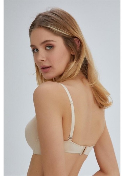 ERSK121 Tulip Badem Yarı Push-Up Tek Sütyen - Ten